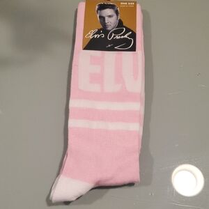 Elvis Presley Light Pink Casual Socks